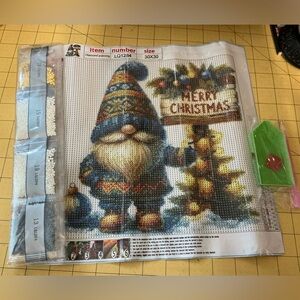 Christmas Gnome Diamond Painting Kit